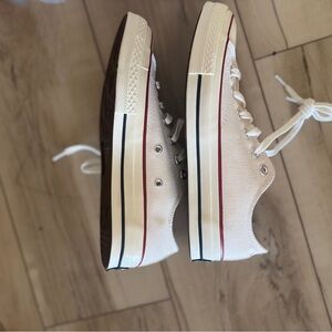 Converse White and Red Sneakers